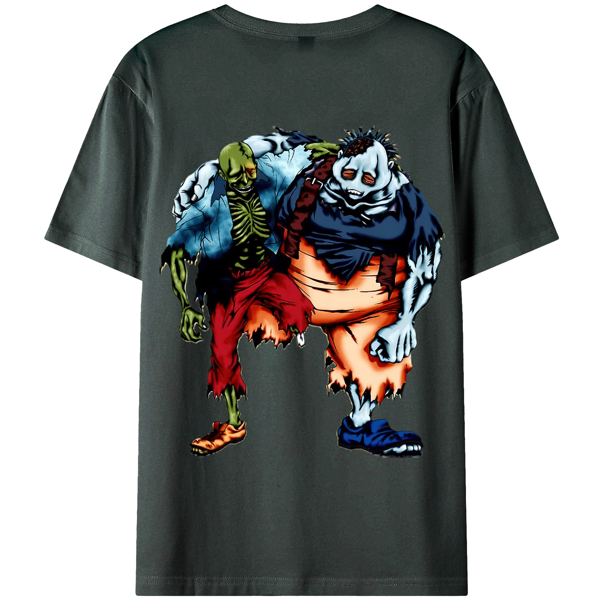 （画像用） 遊☆戯☆王 Yu-Gi-Oh! 綿100％ メンズ半袖Tシャツ（バックプリント） 通気性